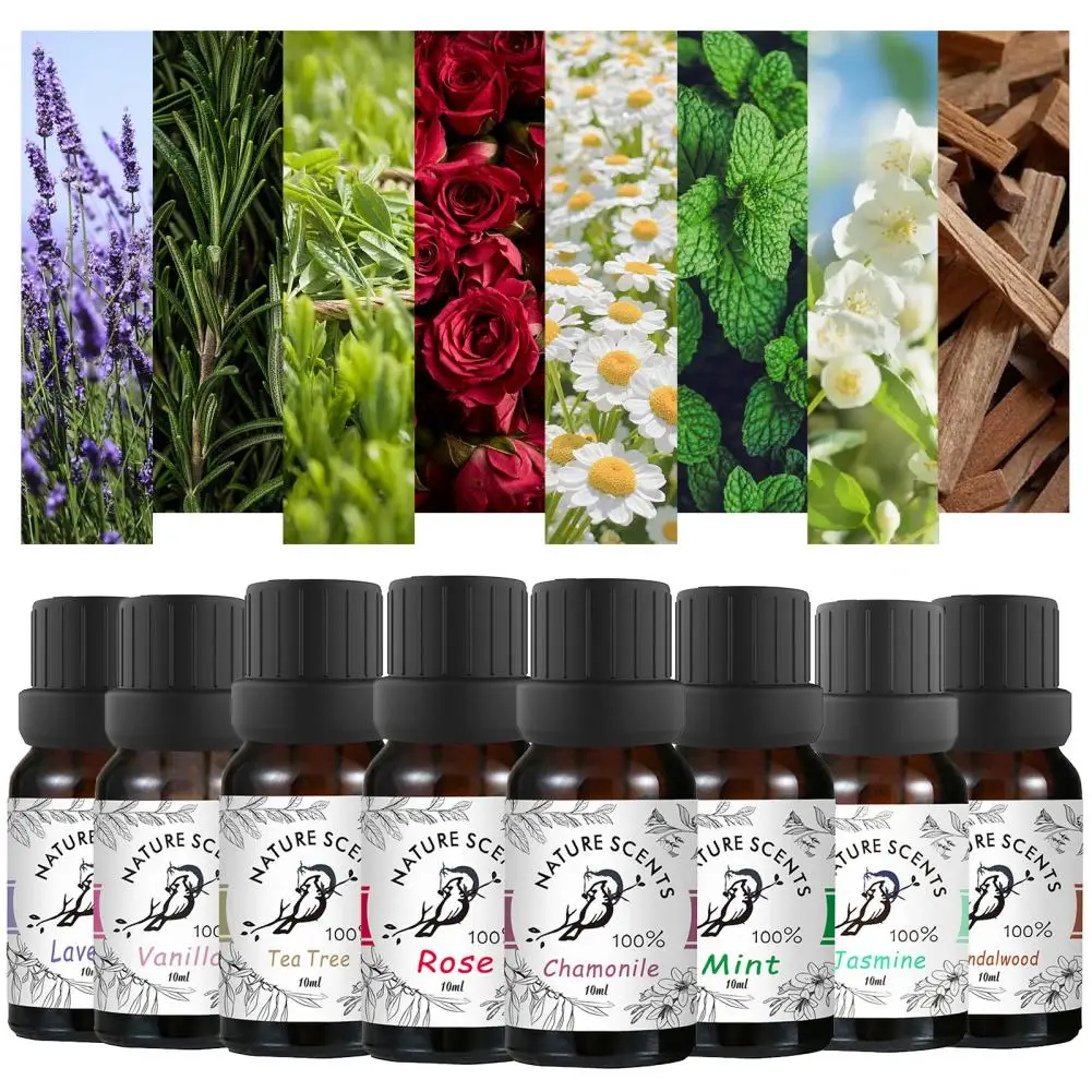 10ml Massage Oil Soothing Calm Emotions Refresh Air Relieve Stress Refreshing Humidifier Aromatherapy Essential Oil Home Supply