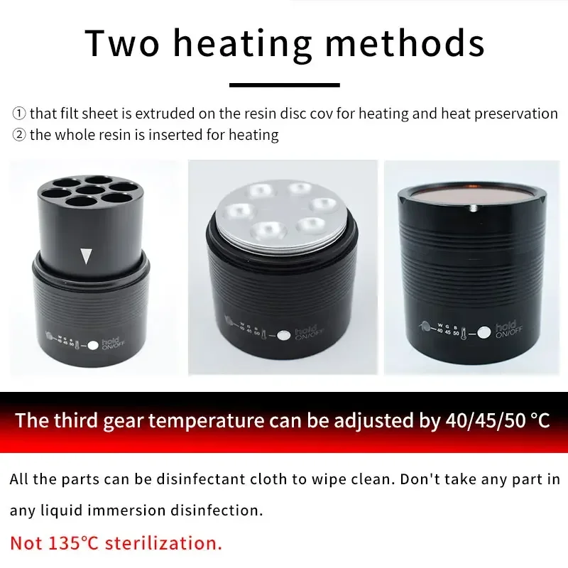 Resine per protesi 24W Riscaldatore AR Resine composite Riscaldamento Materiale composito Addolcitore Scaldino Attrezzatura per dentisti