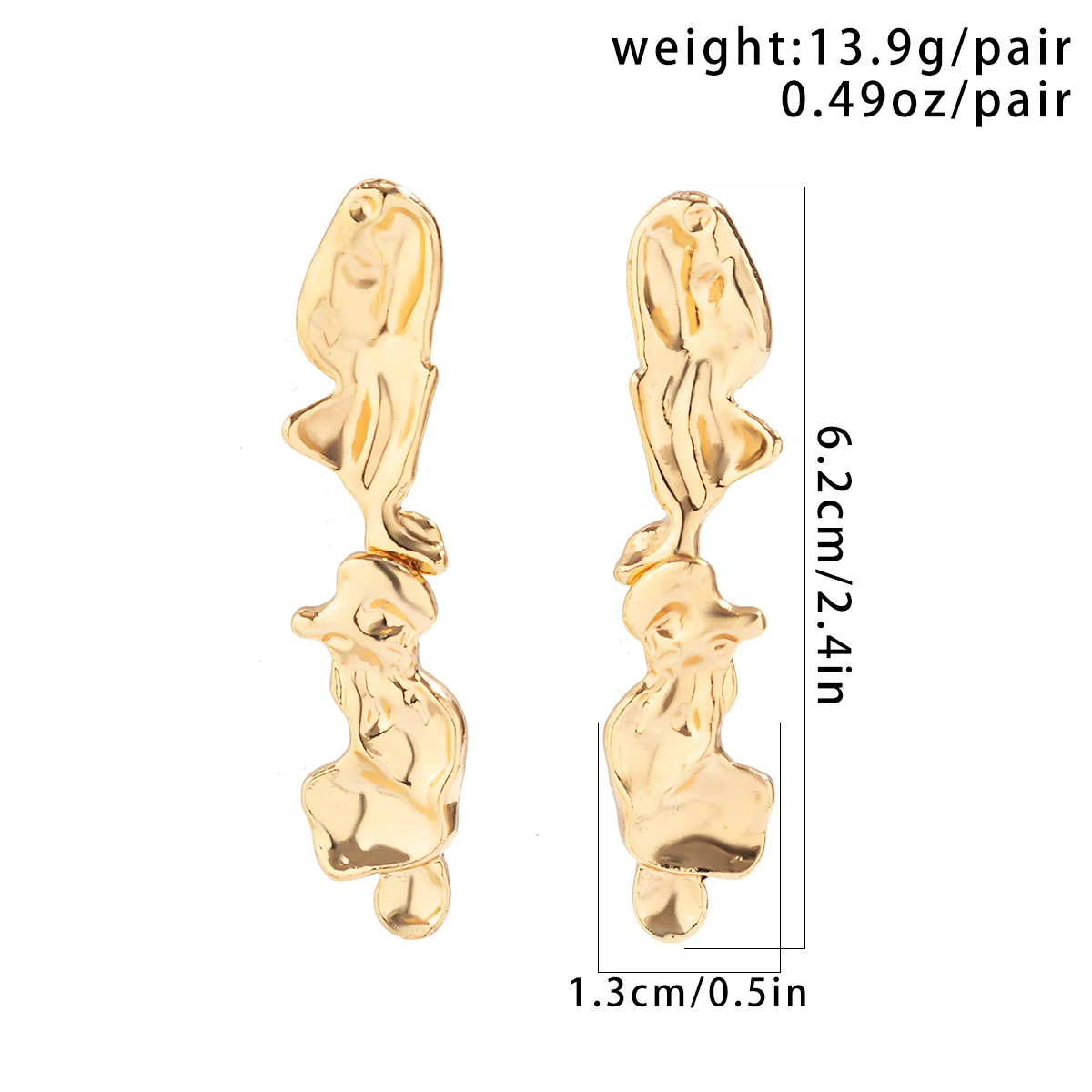 Lange unregelmäßige Metall Ohr stecker für Frauen trend ige Damen Statement Ohrringe Zubehör Modeschmuck weibliche Mädchen Geschenk