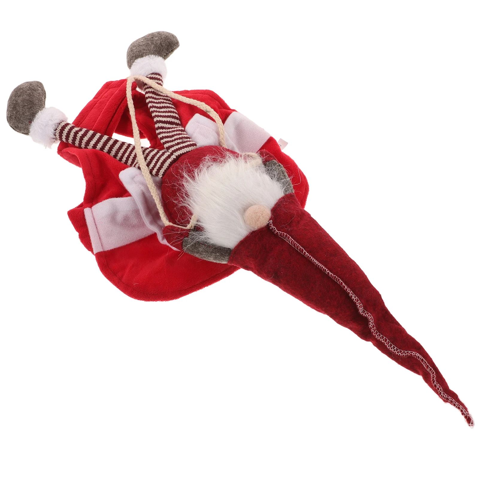 

Christmas Dog Clothes Warm Pet Garment Cosplay Costume Puppy Clothing Set Saddle Shaped Handmade Material Exquisite Workmanship