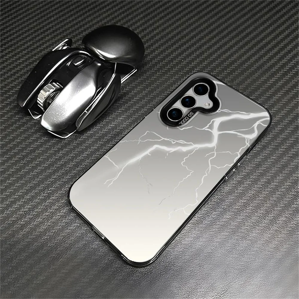 Cool Lightning Phone Case For Samsung Galaxy S25 S24 Ultra S23 S24FE S23FE S22 S21 S20 Note 20 Shockproof Smooth Cover