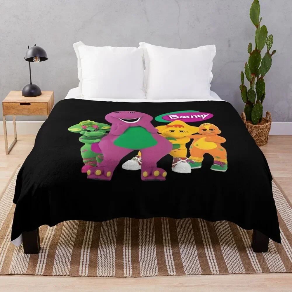 

Barney (Barney & Friends) Throw Blanket Reusable Durable Soft Blanket for All Seasons