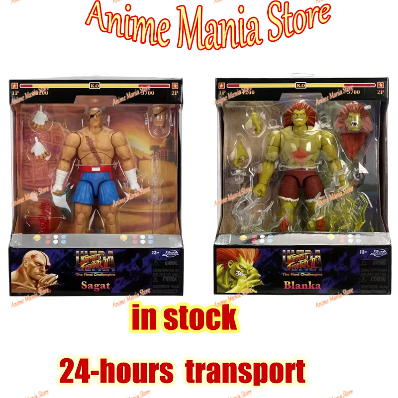 

New In Stock Jada Toys Blanka Sagat Vega Street Figure Wave 4 Anime Action Figure Collection Model Toys Gifts Customized
