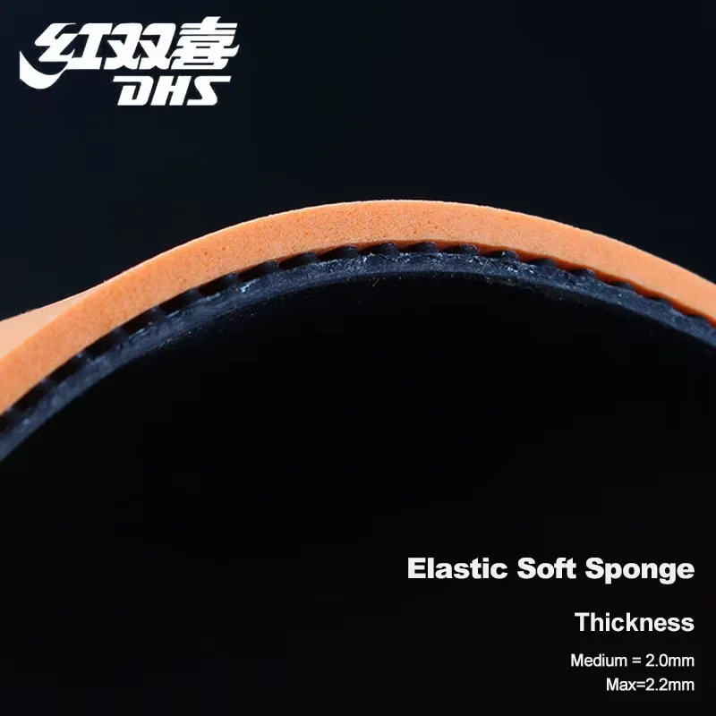 Original DHS PF4 PF4 50 Table Tennis Rubber Table Tennis Racket Racquet Simple Hurricane 3 for Training Ping Pong Table Rubber