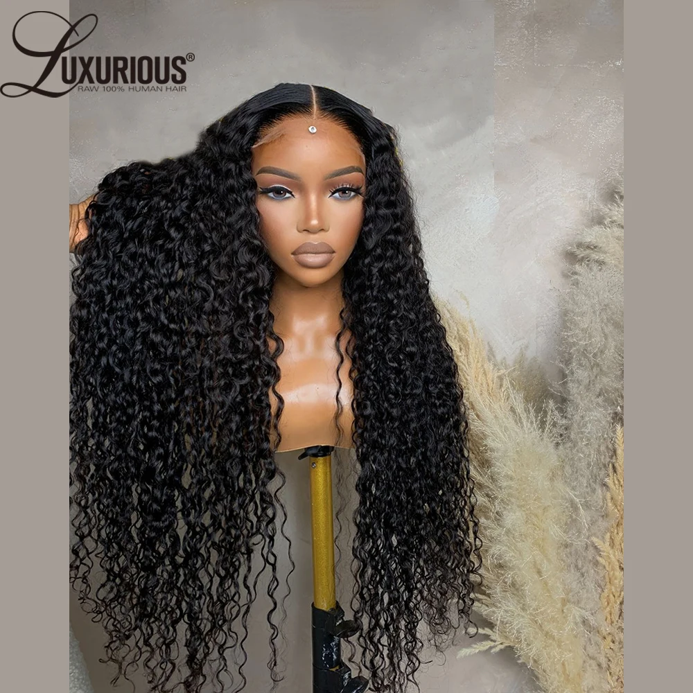 13x4 Bouncy Curly Human Hair Wigs For Women Jerry Curly 360 Full Lace Wig Preplucked Brazilian Invisible Lace Wig 250% Remy Hair