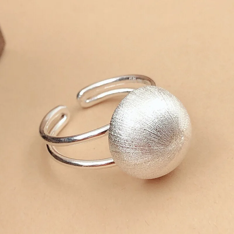 925 Sterling Silver Ball Open Rings For Women Engagement Wedding Female Vintage Luxury Jewelry Wholesale Envío Gratis Jewellery