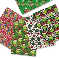 Christmas fabric 140x50CM Cartoon cotton fabric Patchwork Tissue Kid Home Textile Sewing Doll Dress Curtain Polyester