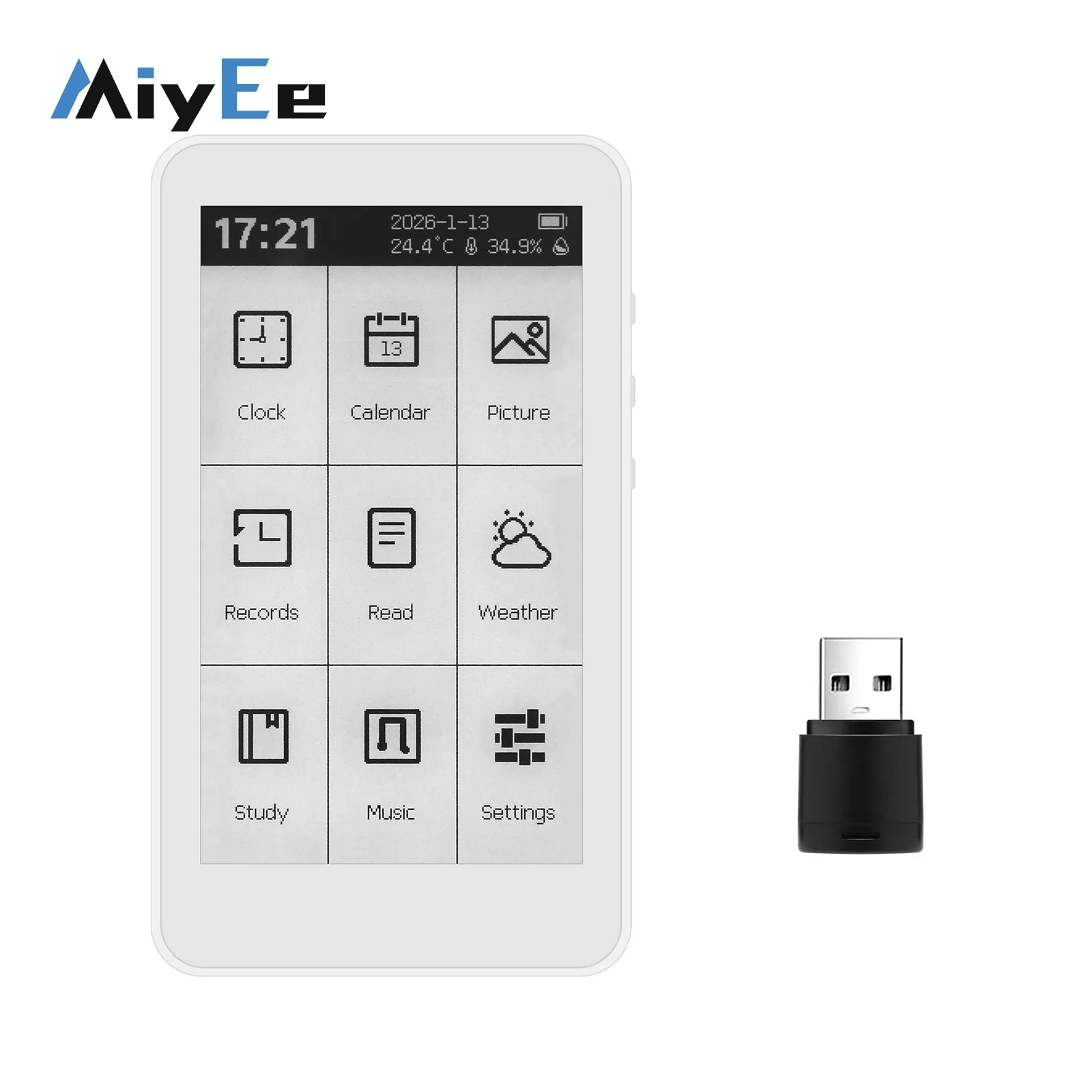 HamGeek M3 ポータブル電子書籍リーダー 3.7インチタッチスクリーン 