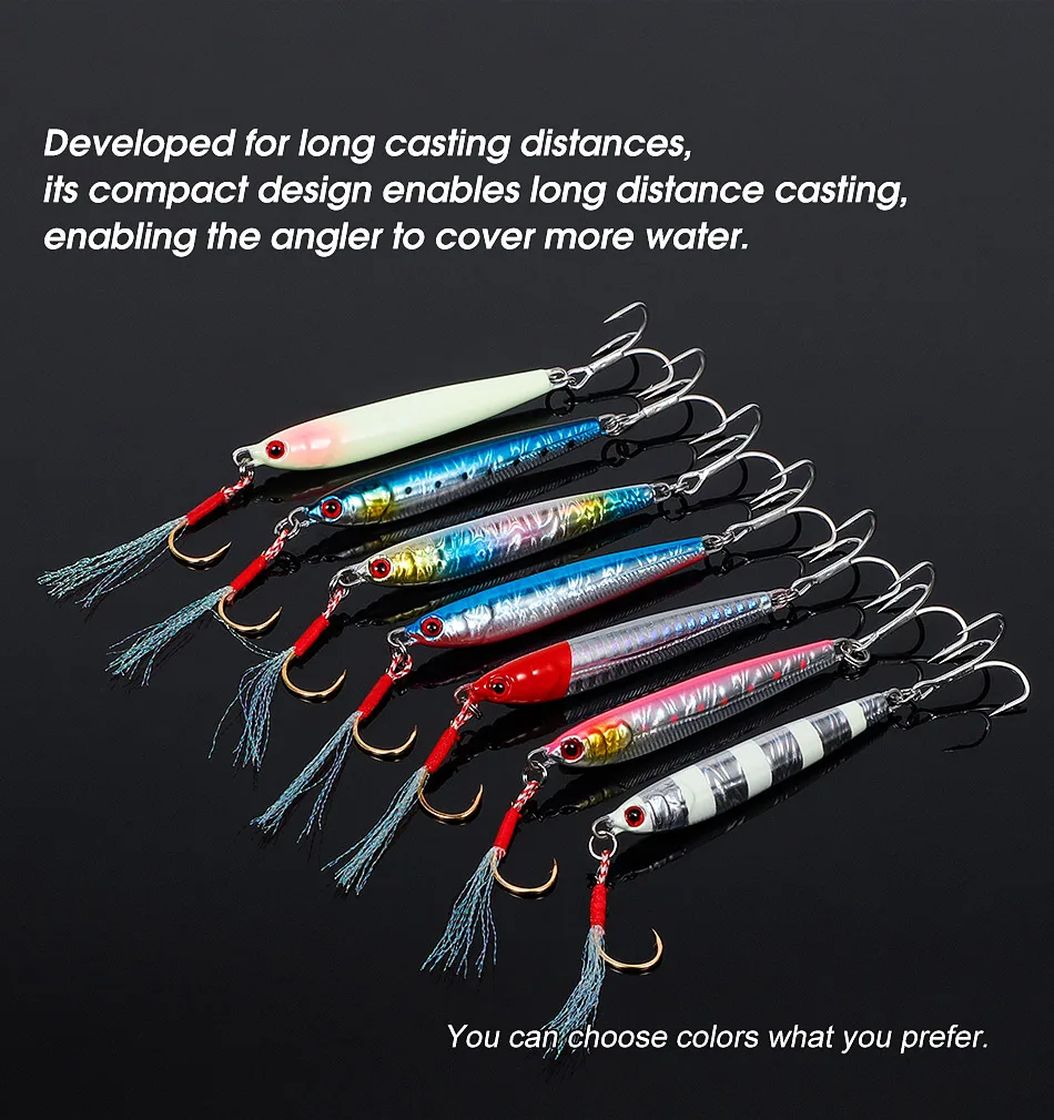 Noeby Slow Jigging Metall Jig Angelköder 21g 28g 40g Long Casting Shore Jigging Löffel Künstlicher harter Köder für Meeresangelköder – Detail 6