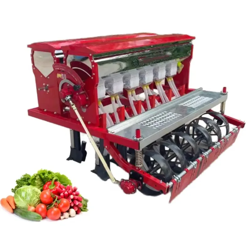 Large Agricultural Tractor-Driven Vegetable Precision Seeder Planting Machine with Gearbox for Big Seeds