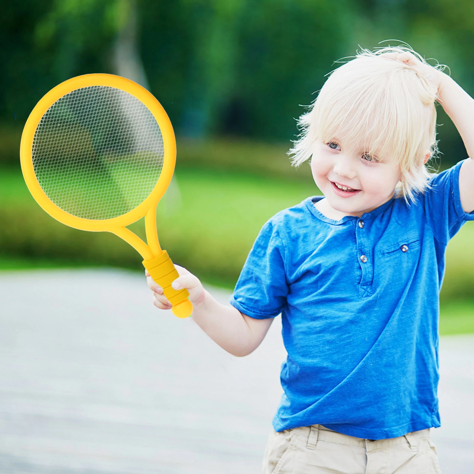 

Tennis Racket Set Kids Outdoor Activity Leisure Plastic Toys Parent-child Catch Game