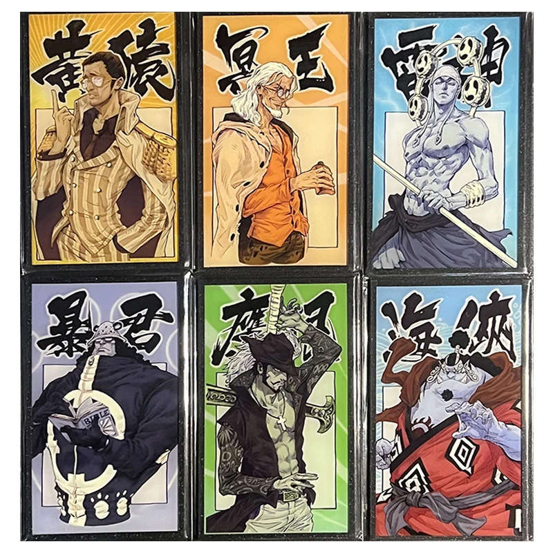

Anime One Piece Trafalgar D Water Law Jinbe Donquixote Doflamingo Collection Cards Christmas Birthday Gifts Children's Toys