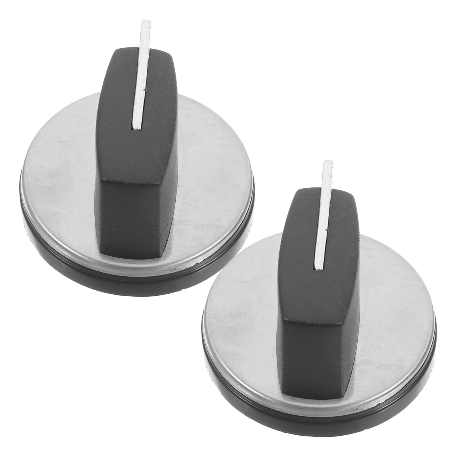 

2Pcs Gas Stove Steam Burner Control Knob Black Heater Knobs Grill Embedded Cooking Stove Oven Replacement Accessories Durable
