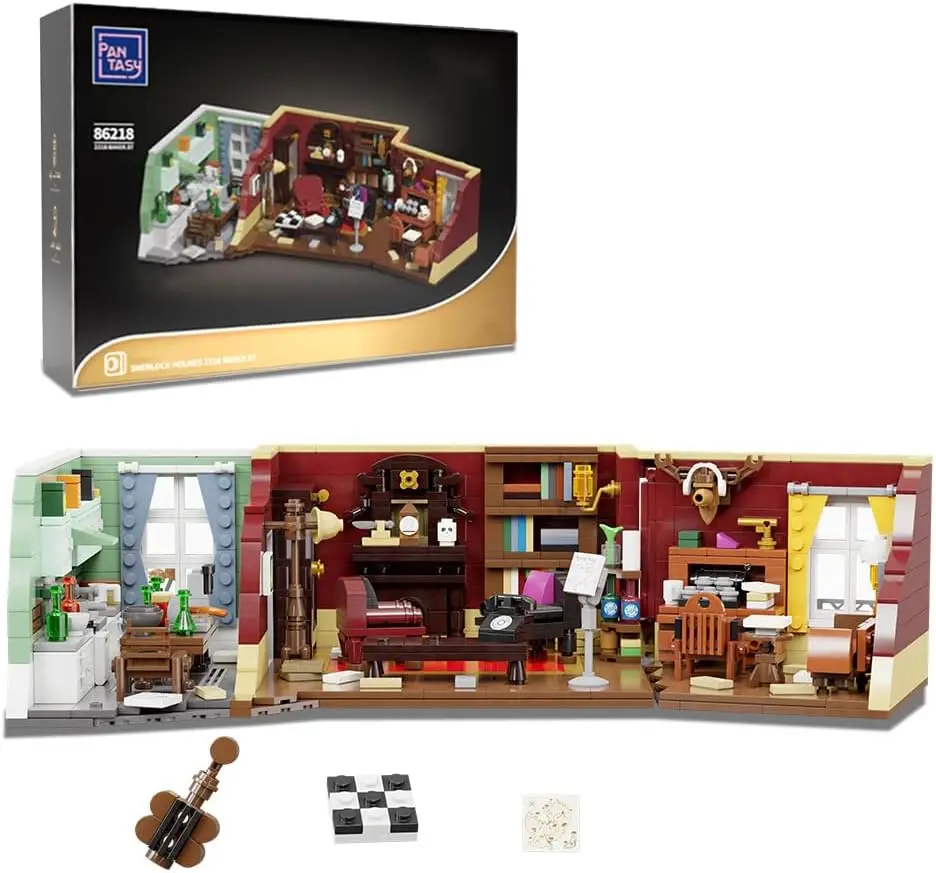 Expert Street View Moc 221b Baker Street Apartment Dr Watson Bricks Modular House Model Building Blocks Assembly Square