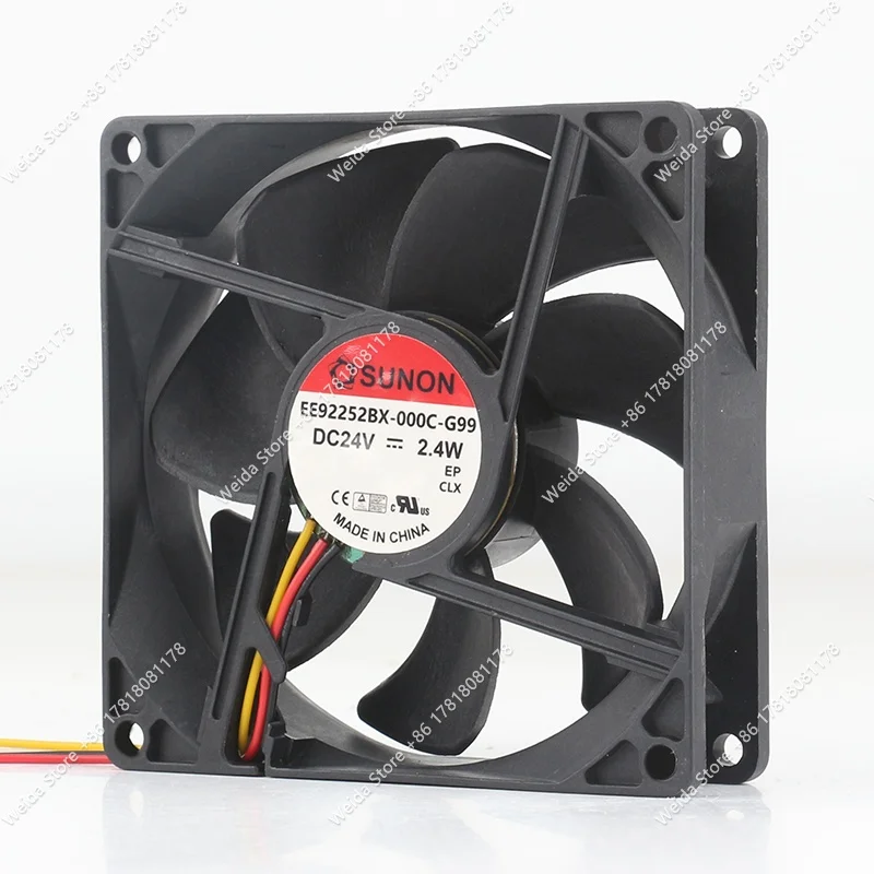 

SUNON Precision EE92252BX-000C-G99 DC24V 2.4W 9CM 90X90X25MM 9025 Variable Frequency Fan