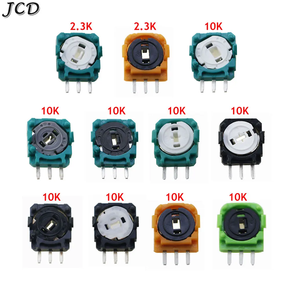 JCD 1pcs 3D Analog Micro Switch Sensor for PS4 PS5 Controller Thumbstick Axis Resistors Potentiometer for Xbox one