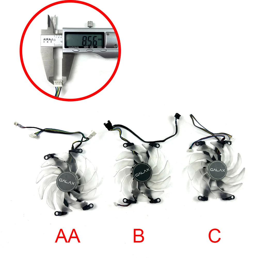 Lüfter 90 mm 4-polig für KFA2 GALAX GeForce RTX 3060 3070 3080 Ti SG (1-Klick-OC-Funktion) Grafikkarten-Kühlerlüfter