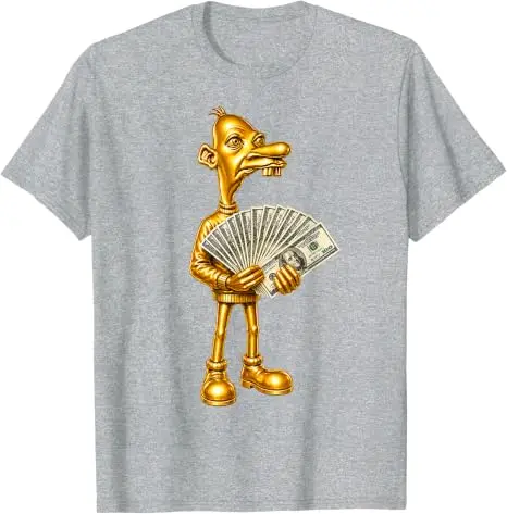 Rich Neegy Brainrot Meme Tuff Flexing Ironisches Gen Alpha Gen Z T-Shirt Y2k Grafik Weiches Baumwoll-T-Shirt Humor Streetwear Kleidung – Detail 7