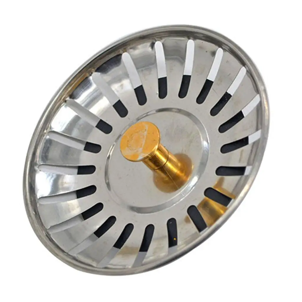 

78mm Bathroom Sink Strainer Stainless Steel Water Stopper SinkWater Filter Plug Kitchen Sink Accessories Kitchen Tools