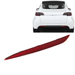 Right/Left Optional Rear Bumper Reflector Red Lens Car lamps Cover for Car for Tesla Model Y 2020 to 2023