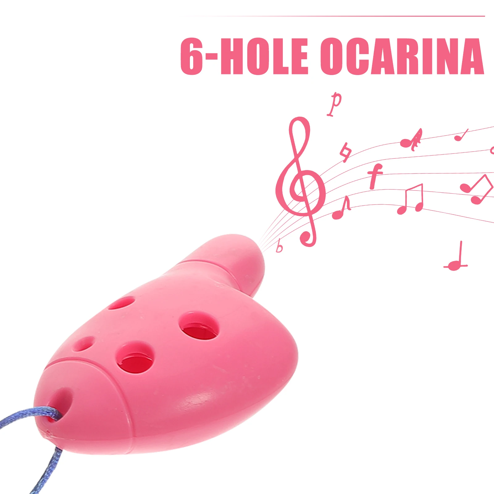 

4 Pcs 6 Hole Thumb Ocarina Beginner Kids Musical Instruments Lightweight Plastic Ocarina for Children Learners