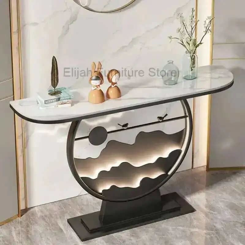 

Light Household Entrance Table Simple Luxury Modern Display Living Room Entrance Table Organizer Showcase Estanteria Furniture