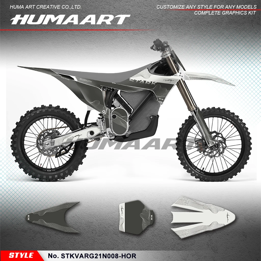 

HUMAART Restyled Graphics Kit Rebuilding Sticker Set for Stark Future Varg MX, Style No.STKVARG21N008-HOR