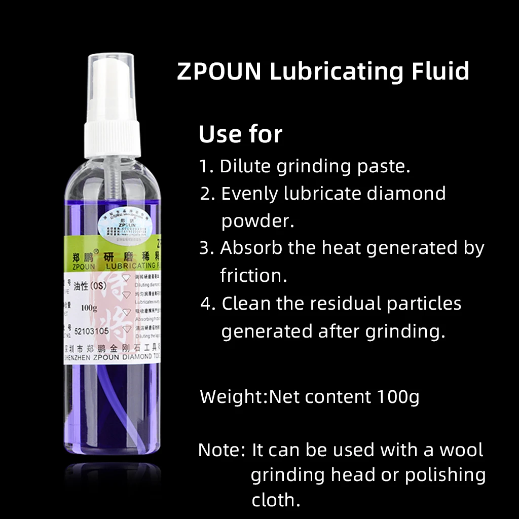 1pcs ZPOUN Diamond Lapping Pastes Compound Syringes For Jewelry Jade Metal Mold Mirror Polishing Paste Abrasive Tools W0.5-W40