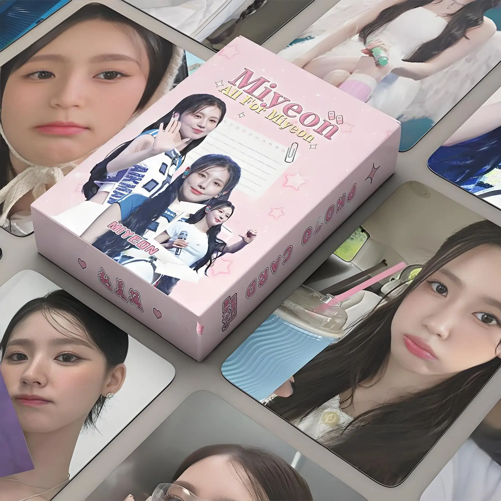 

Набор голографических фотокарт MIYEON SOLO, 50 шт., новый альбом, корейский идол, коллекционные ломо-карты, подарок для фанатов ﻿