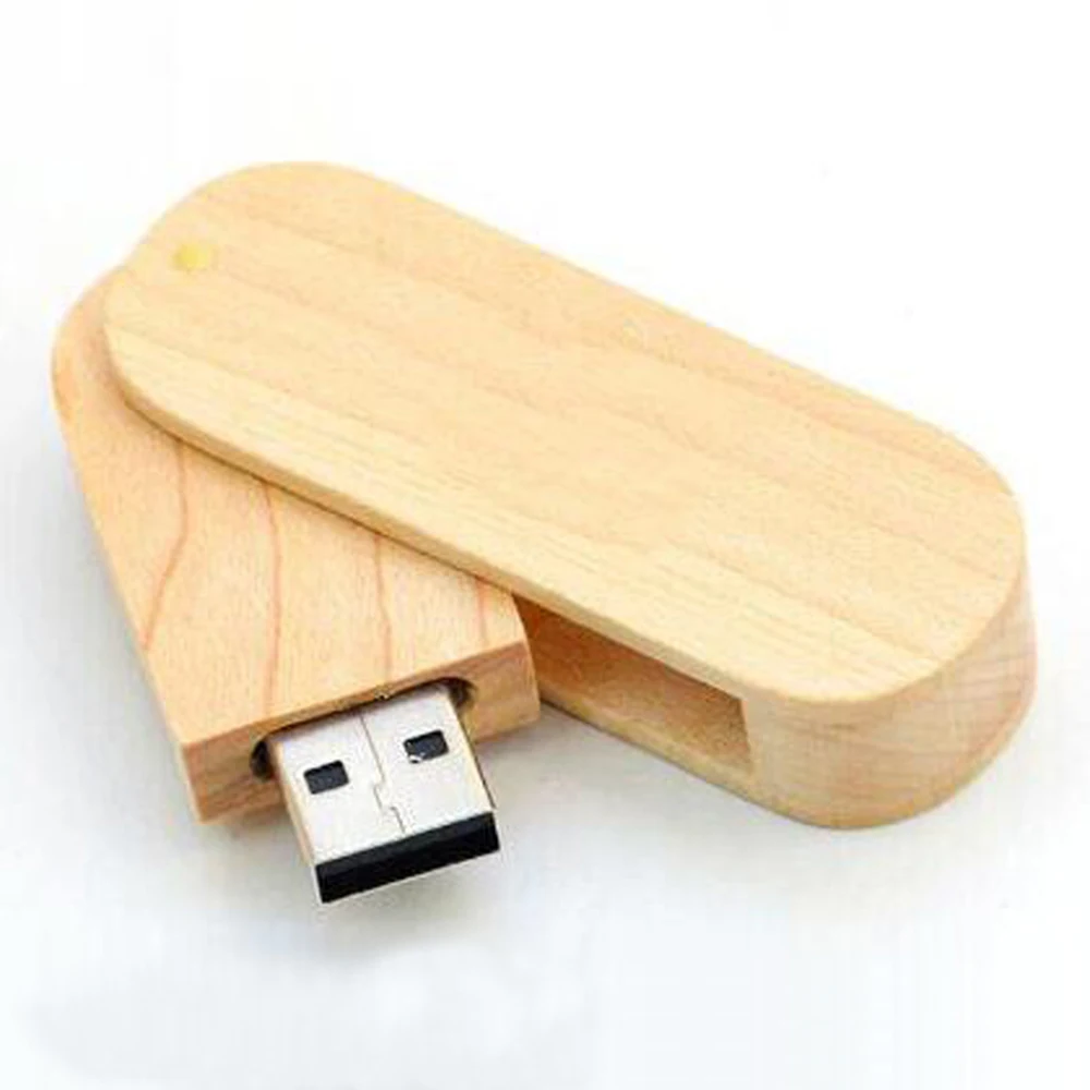 

100 Pieces No logo Wood Rotate USB Shell they suitable for general PCBA board It is no memory chip