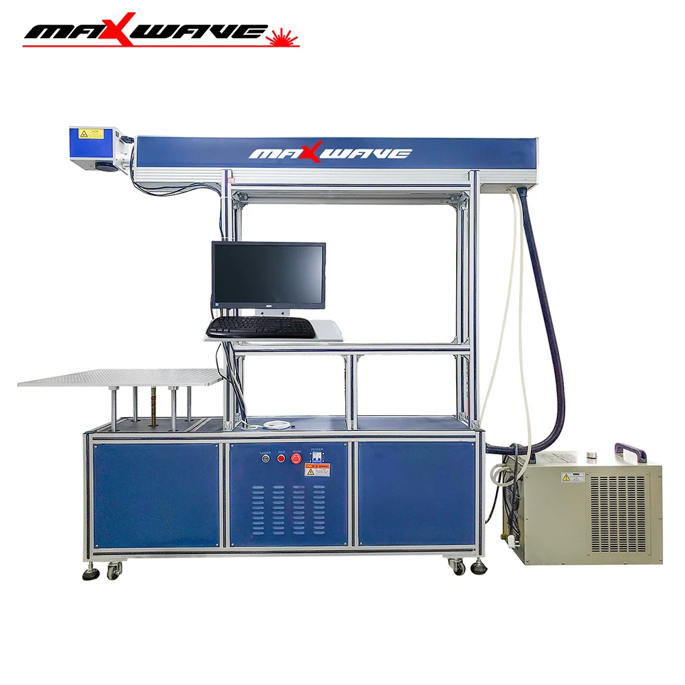 Maxwave CO₂ Glass Tube Laser 400*400 Marking Machine High speed Non Metal Marking For Textile Leather Wood