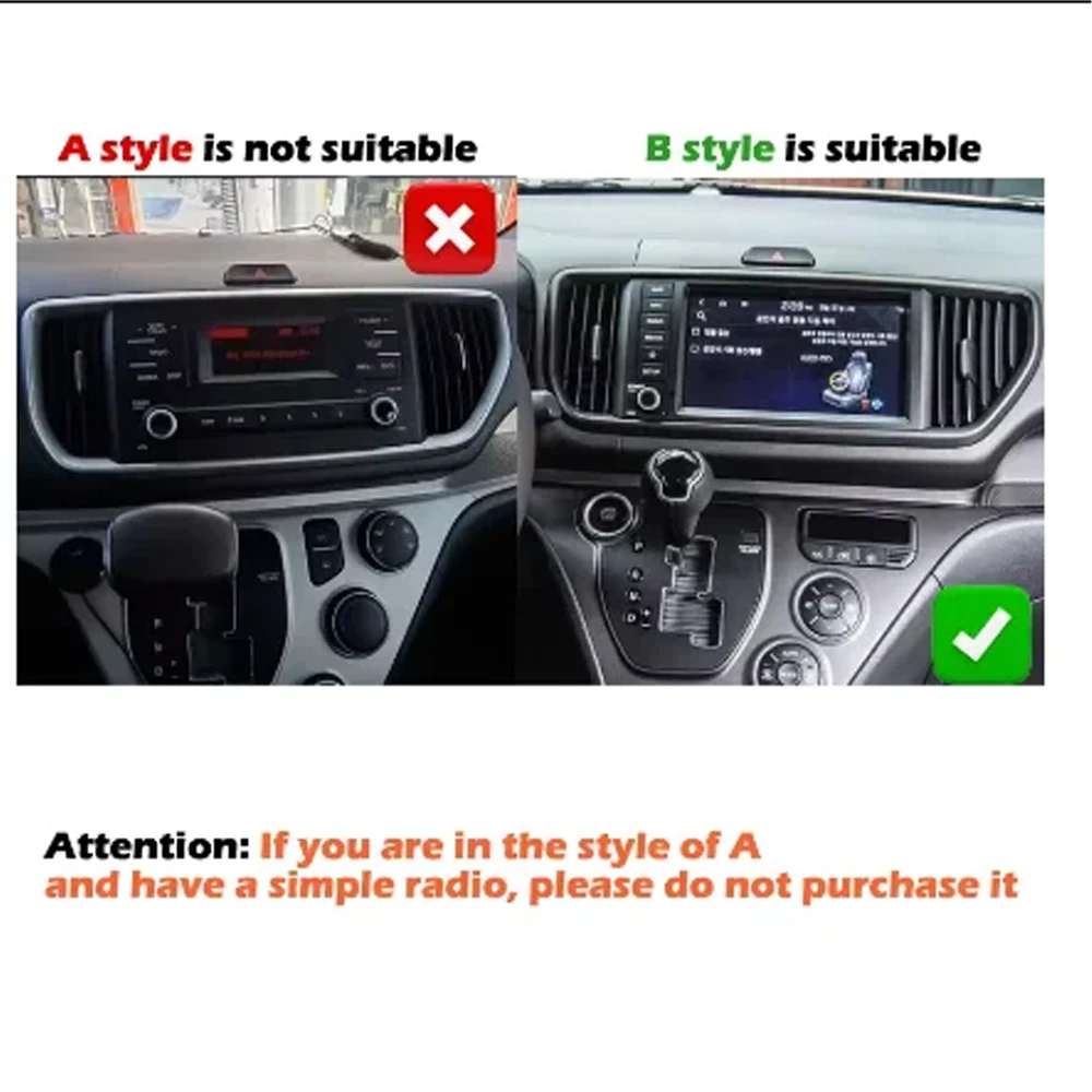 For Kia Ray 기아 레이 2011-2024 9 inch Black Car Radio Fascia Auto Stereo Audio Player DVD Panel Dash Kit Frame Center Console.