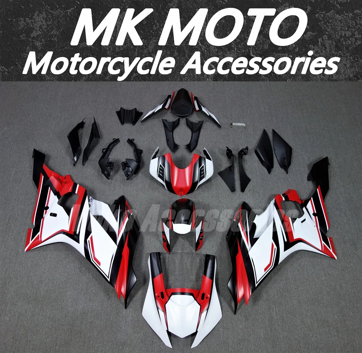 

Fairings Kit Fit For Yzf R6 2017 2018 2019 2020 2021 2022 2023 Bodywork Set Abs High Quality Injection matte White Red