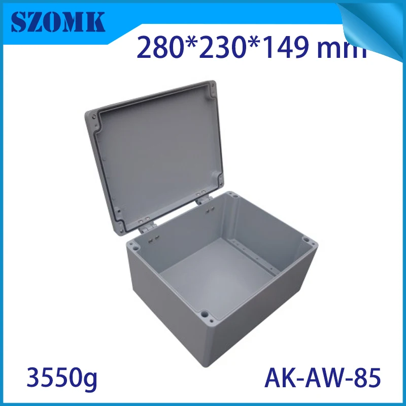 Aluminum Waterproof Connectors Distribution Box for Electronics Diy Design Weatherproof Project Case 280x230x149mm Outdoor Use