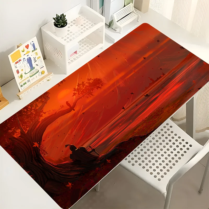 

Mouse Pad Office PC Accessories Extended Pad Anime Pattern HD Desk Mat Anti-slip Rubber Mousepad Natural Landscape Gaming Mats