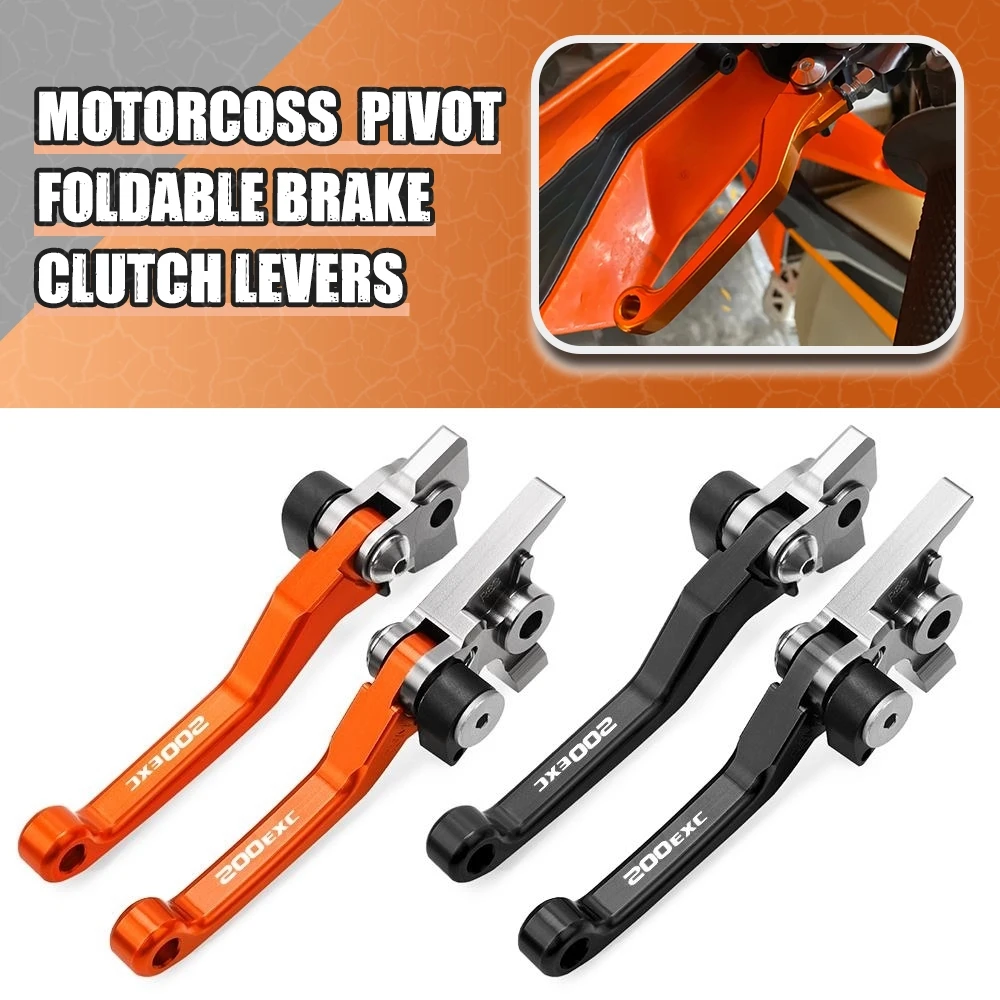 

Motorcycle Accessories For KTM 200 EXC XC 2016 Motocross Foldable Pivot Dirt Bike Handlebar Brake Clutch Levers Handle Lever
