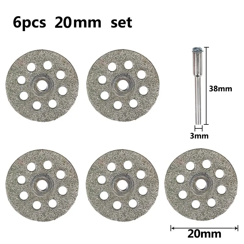 XCAN Circular Saw Blade 20-25mm Mini Cutting Disc for Rotary Accessories Diamond Grinding Wheel Abrasive Disc Rotary Tool 