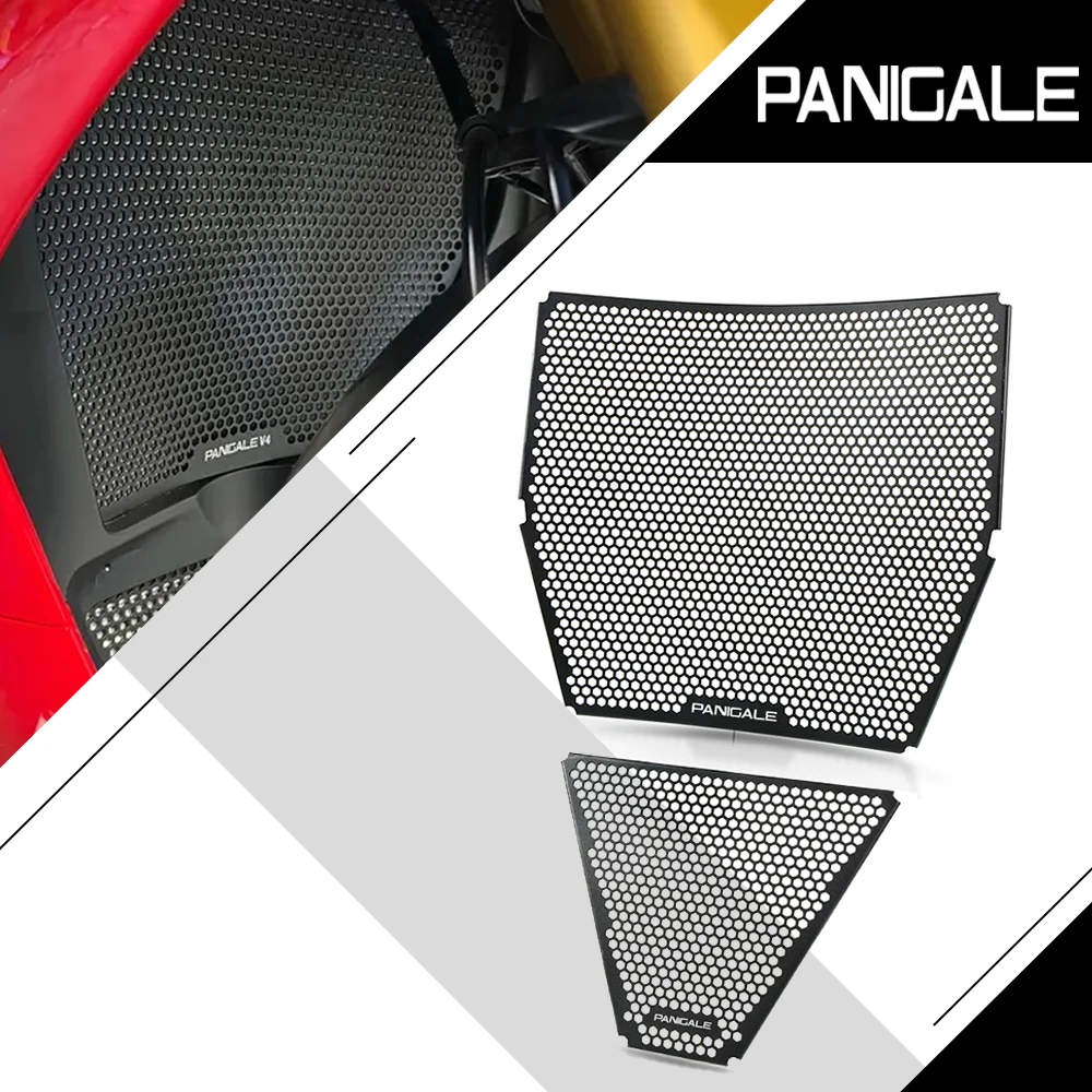 

Защита радиатора для Ducati Panigale V4 S V4S (2025 +) аксессуары для мотоциклов, алюминиевая решетка радиатора с ЧПУ, комплект защиты