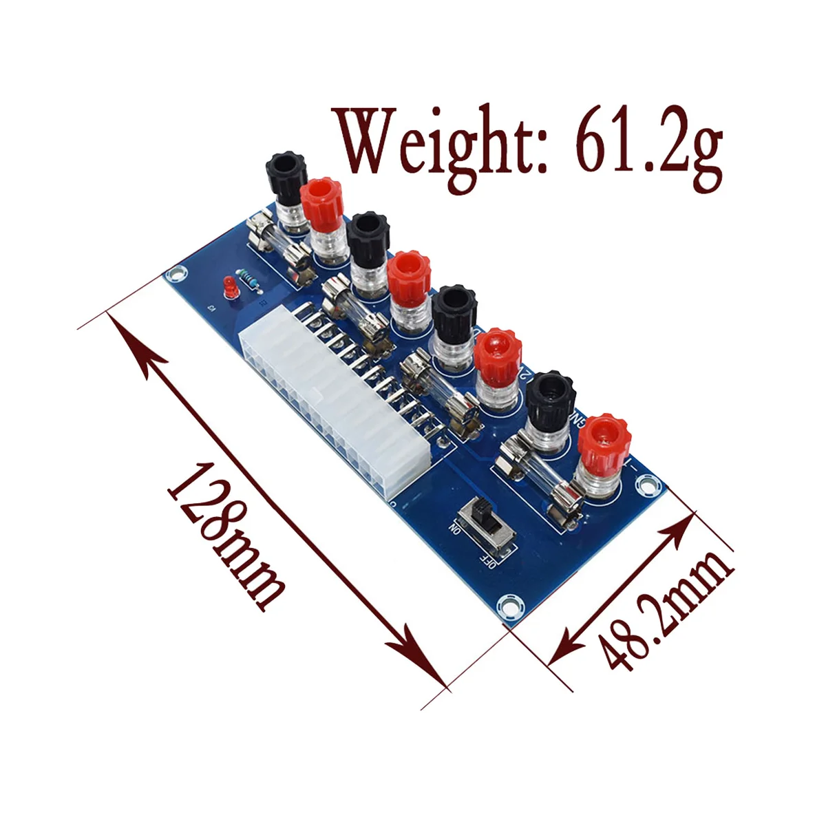 XH-M229 ATX Desktop PC Chassis Power Transfer to Adapter Board Power Supply Circuit Module 24Pin Output Terminal 24 Pin