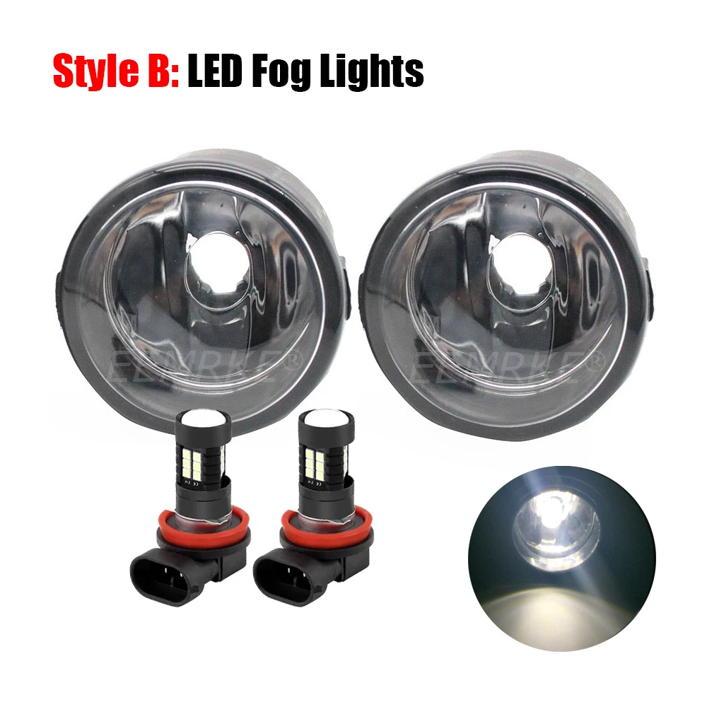 LED Bulbs / Halogen Fog Lights for Ford Territory 2020 2021 2022 2023 Can Choose Silver-plated Fog Lampshade Cover Decoration detail image 1