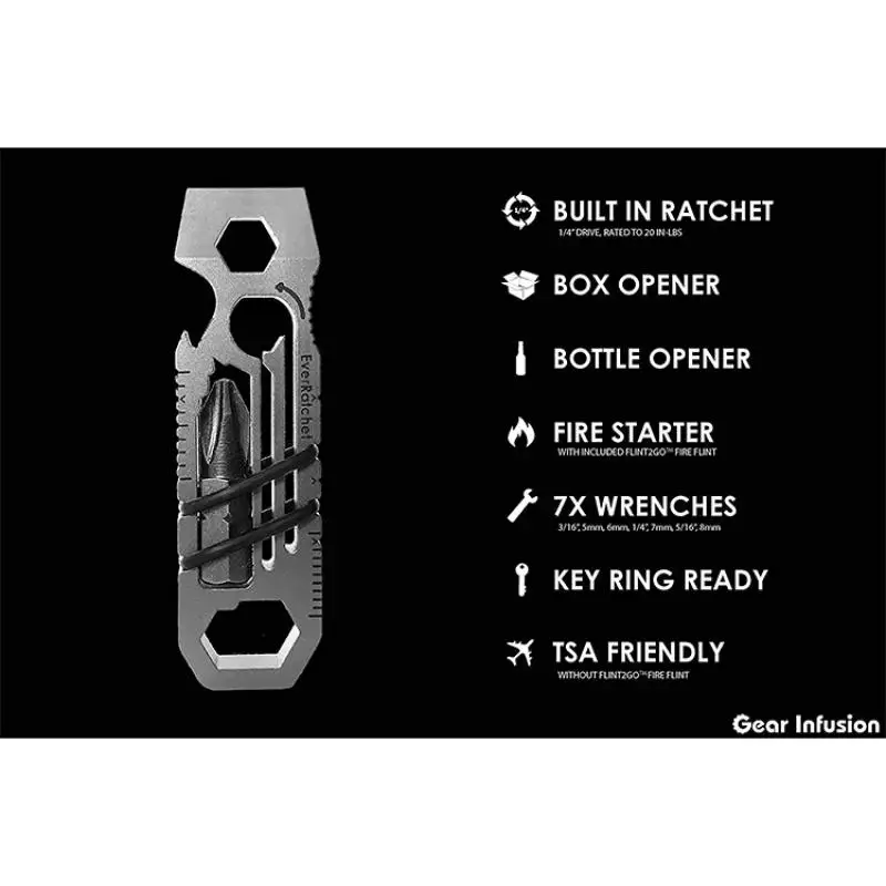 EDC gadget key chain outdoor Mini multifunctional combination tool portable small wrench screwdriver bottle opener wrench