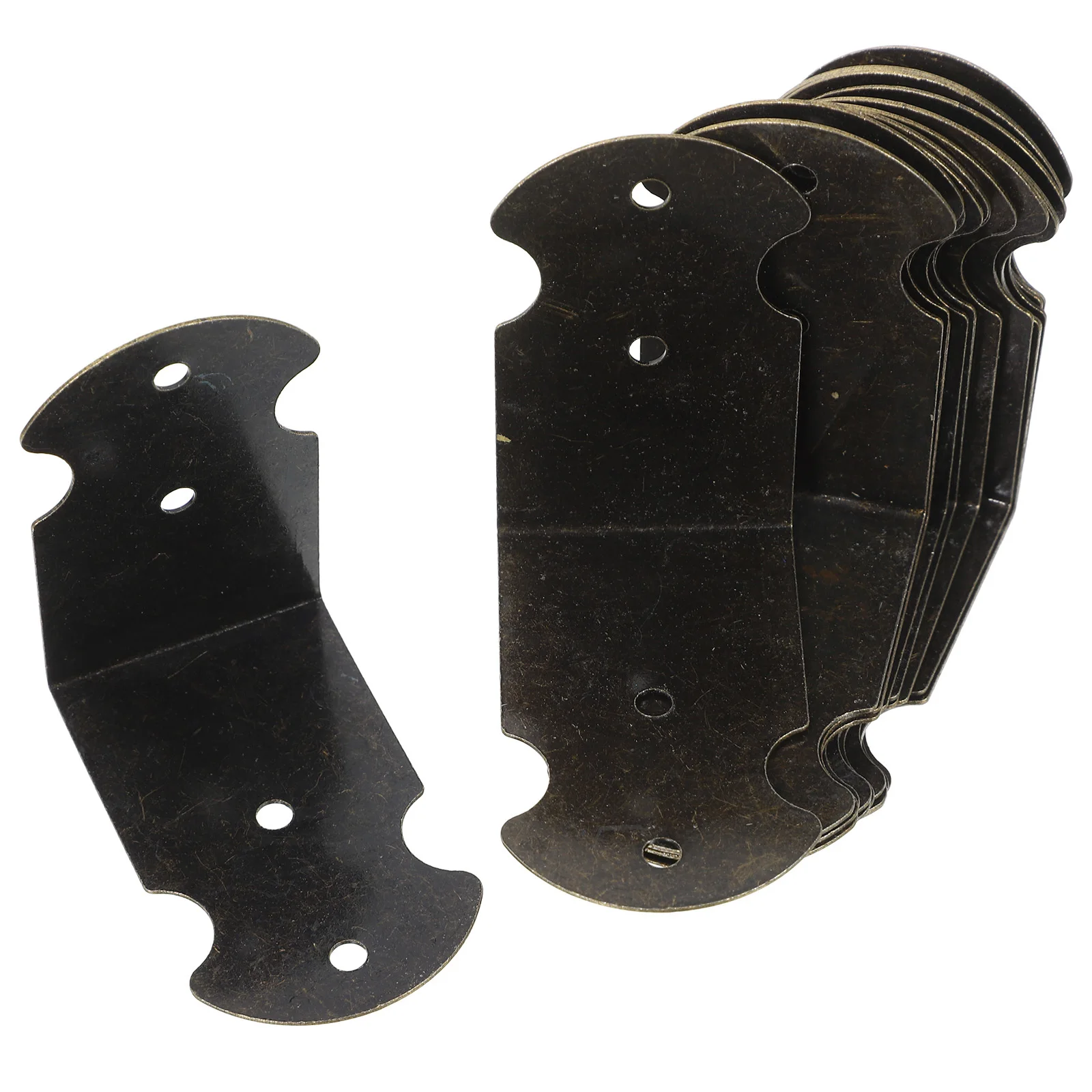 

20Pcs Metal Corner Brace Right Angle Corner Brackets Vintage Design for Wooden Boxes Gift Boxes Heavy Duty Fasteners