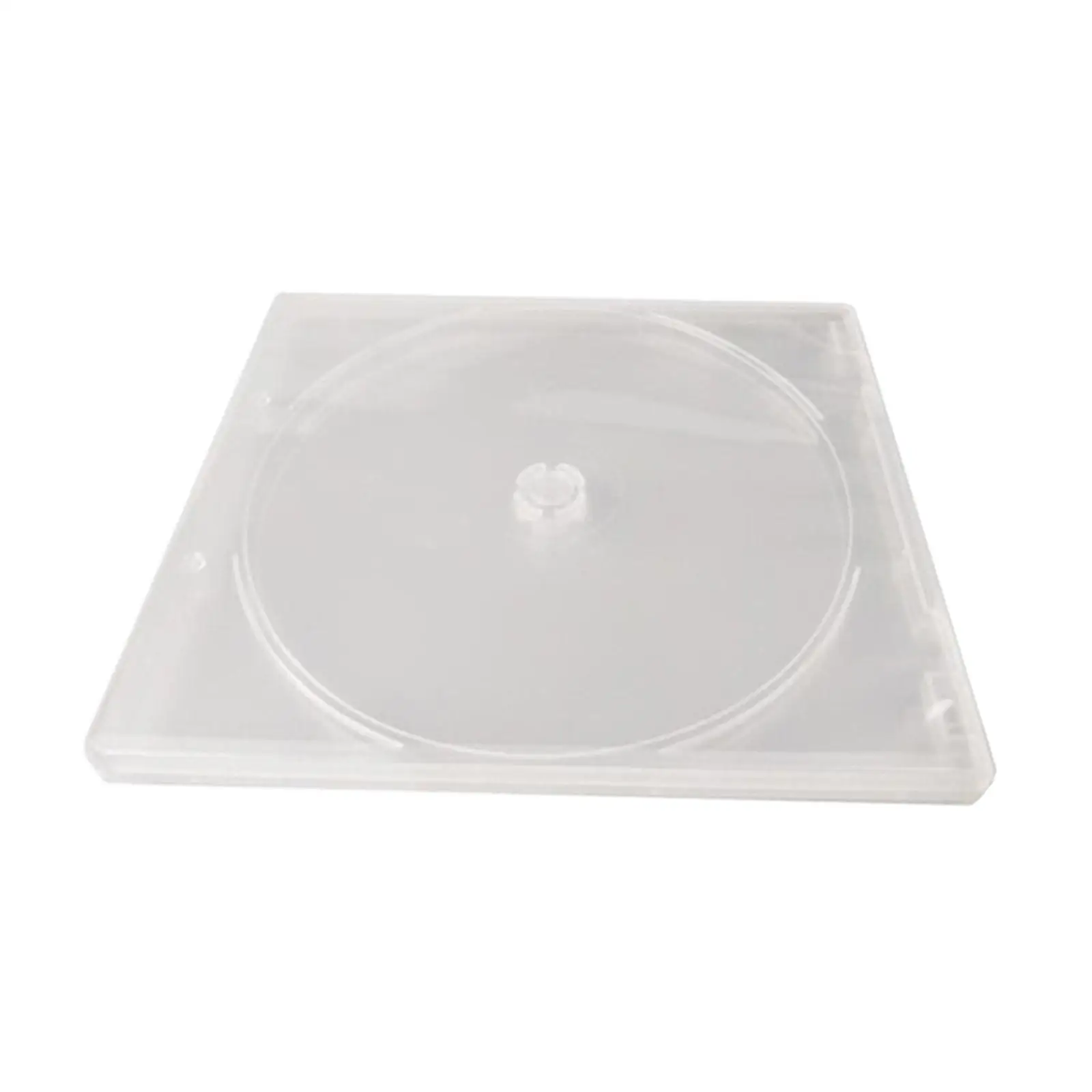 10 Pieces Clear CD Cases Portable Protective CD Sleeves Standard DVD Cases Single CD Jewel Case for Home Office Car