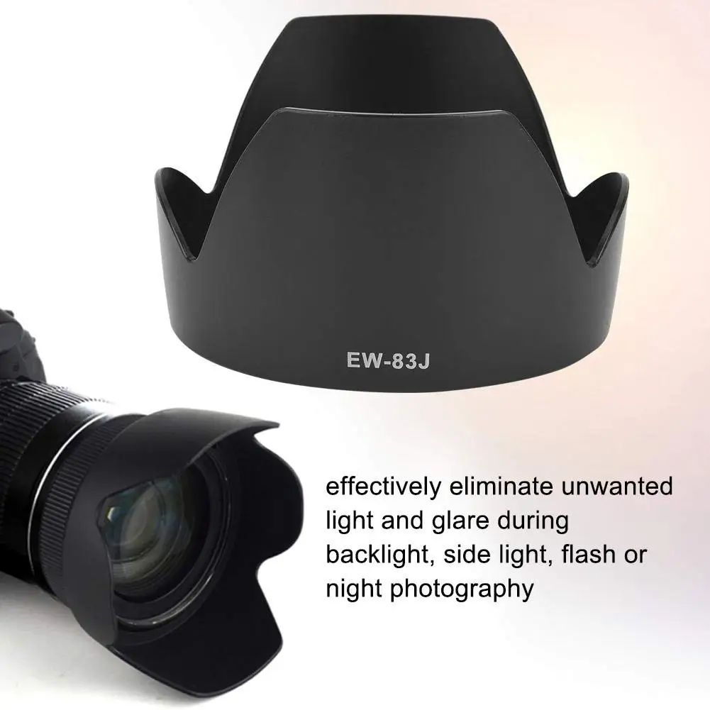 EW-83J EW83J 77mm Flower Petal Lens Hood Shade for Canon EOS EF-S 17-55mm f/2.8 IS USM / 17-55 mm F2.8 IS USM Camera Accessories