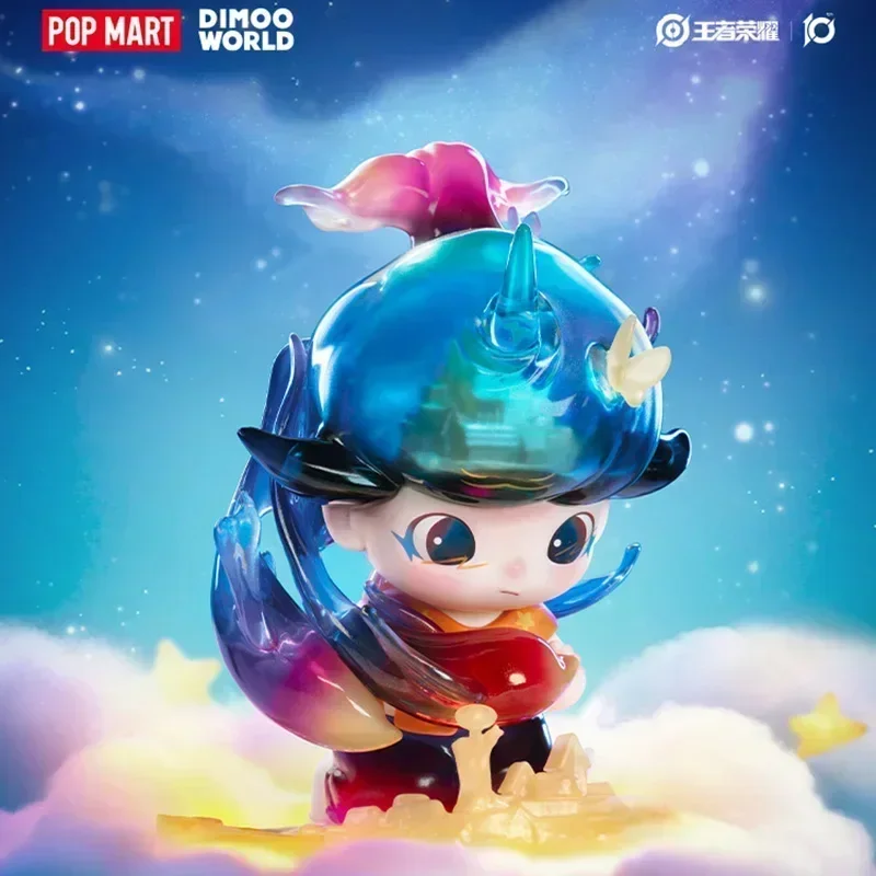 POP MART Dimoo World X Honor of Kings 10th Anniversary Blind Box Śliczny model dekoracyjny na biurko, prezent dla dziewczynek