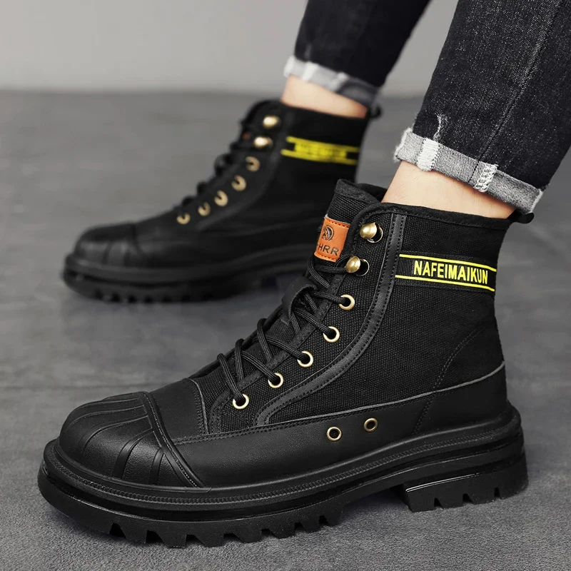 أحذية رجالية كلاسيكية عالية الجودة للعمل من الجلد برباط علوي أحذية كاجوال