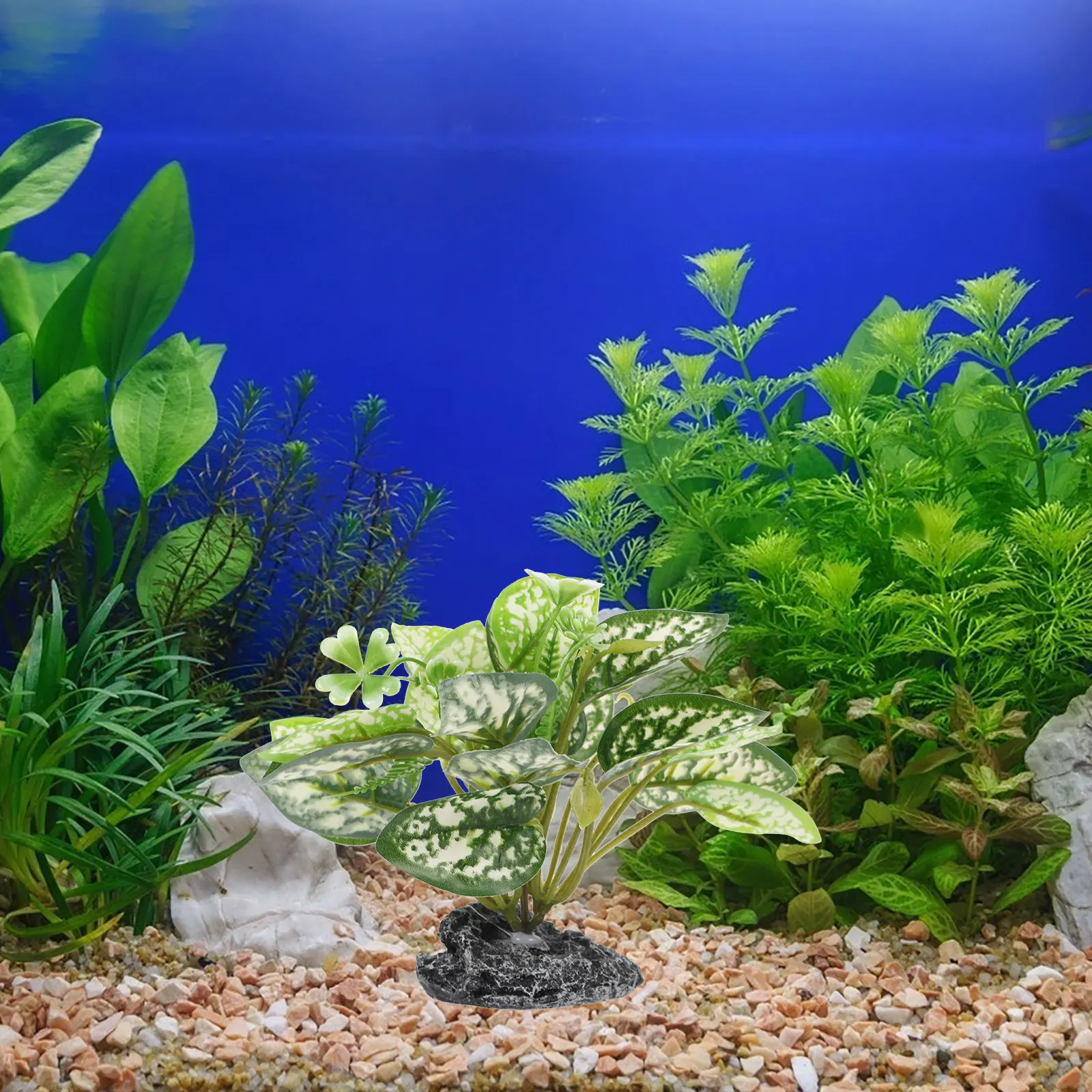 

Artificial Plant Decoration Aquarium Landscapes Plastic Plants Aquatic Fish Tank Decorative Stone Water Grass Decorations