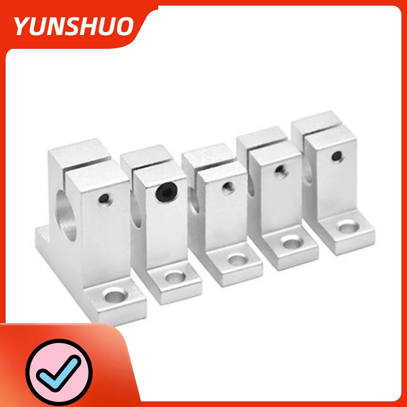 1pc Linear Motion Rail Clamping Rod Rail Guide Support Shaft Bracket Coupling Mount SK8 8mm 10mm 12mm 16mm 20mm 25mm SK20 SK25