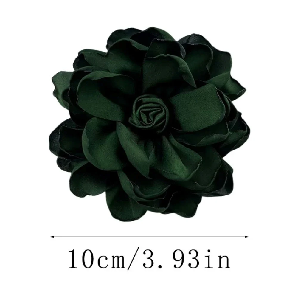 10cm French Handcrafted Rose Corsage Fabric Brooch Exquisite High-End Flower Pin for Elegant Backpack Accessories