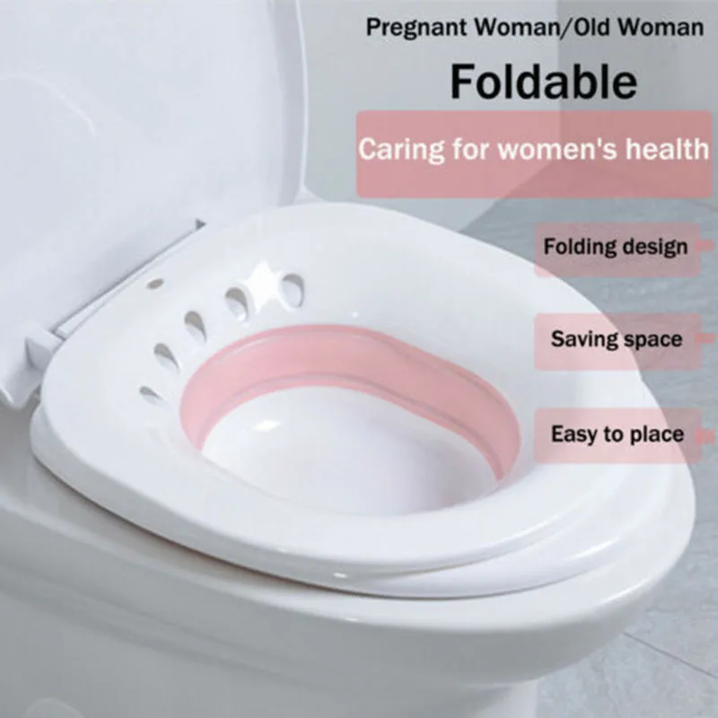 Folding Bidet, Squat Free, for Postpartum Women, Toilet Flushing Basin, Private Hemorrhoids Flushing Basin, Buttock Care Basin